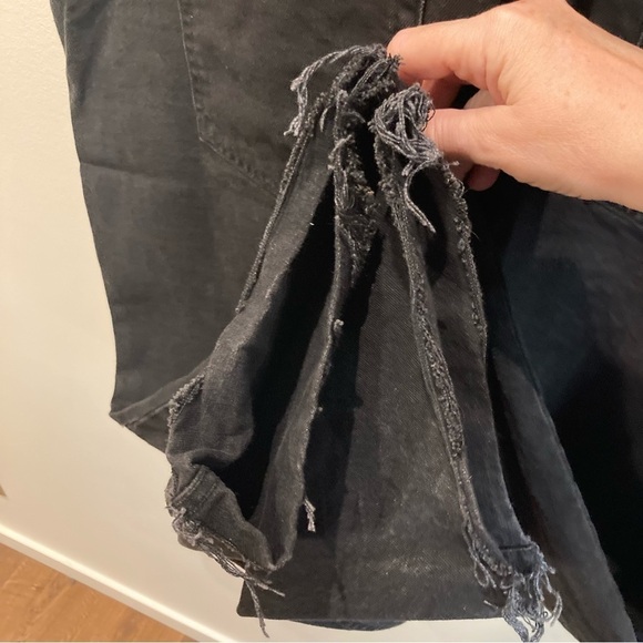 ASOS Sz 20 Adjustable Straps Several Pockets Denim  Overalls in Black - Picture 13 of 15